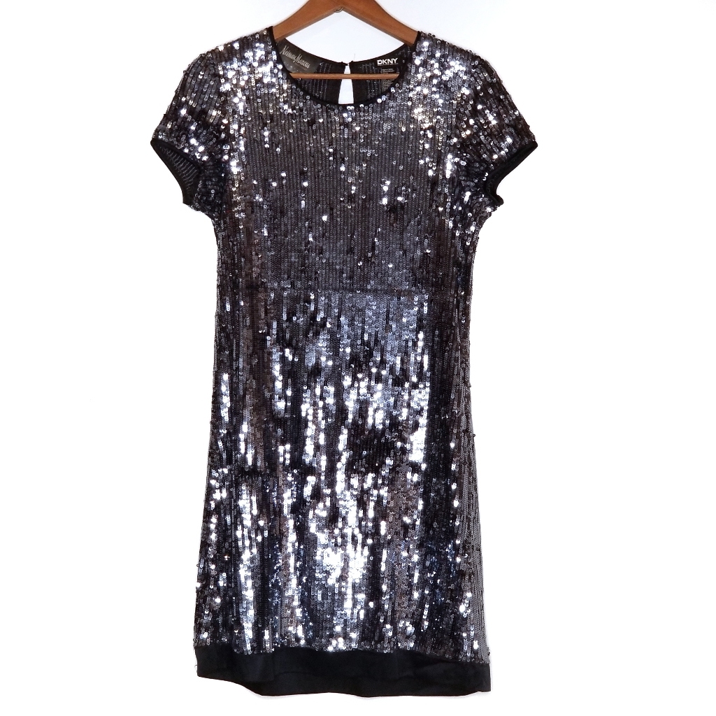 Dkny | Neiman Marcus Exclusive Sequin Shift Dress Sz Small